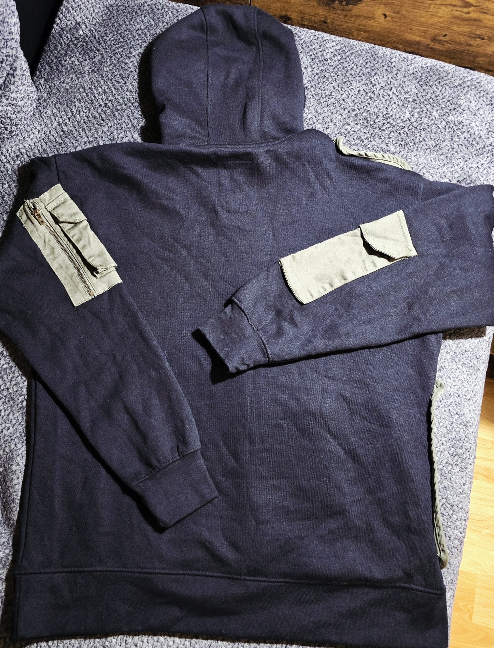 BXCLIVE Copper Rivet Tactical Hoodie Combo Men’s 2XL Black Utility Streetwear - Picture 4 of 9